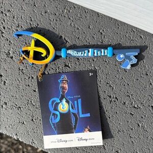Disney Soul Blue and Yellow Key with Musical Design